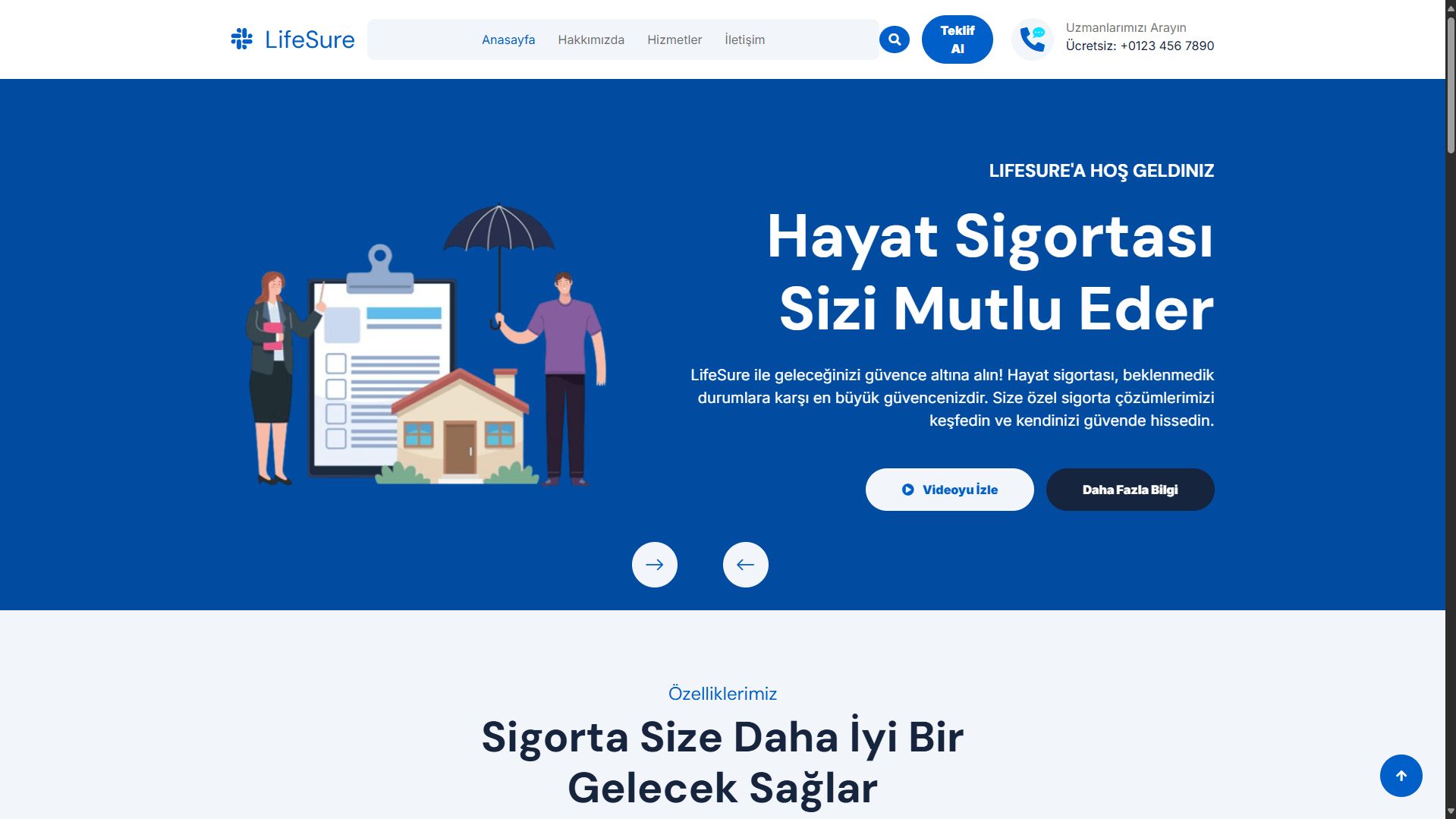 Sigorta Web Projesi Görseli